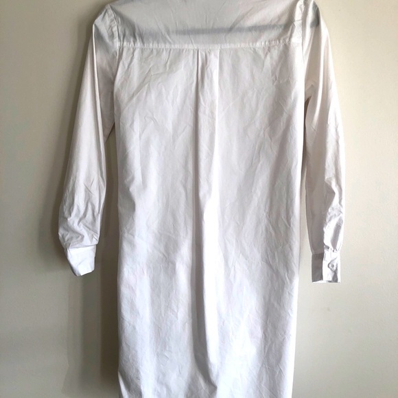 White Tie Front Shirt Dress Size XS/S - Picture 2 of 3